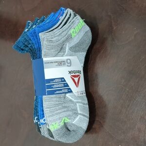 Reebok Boy’s low cut 6 pack socks NWT